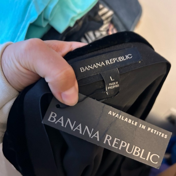 Nwt Banana Republic Bias Black Velour Slip Skirt - Picture 2 of 5